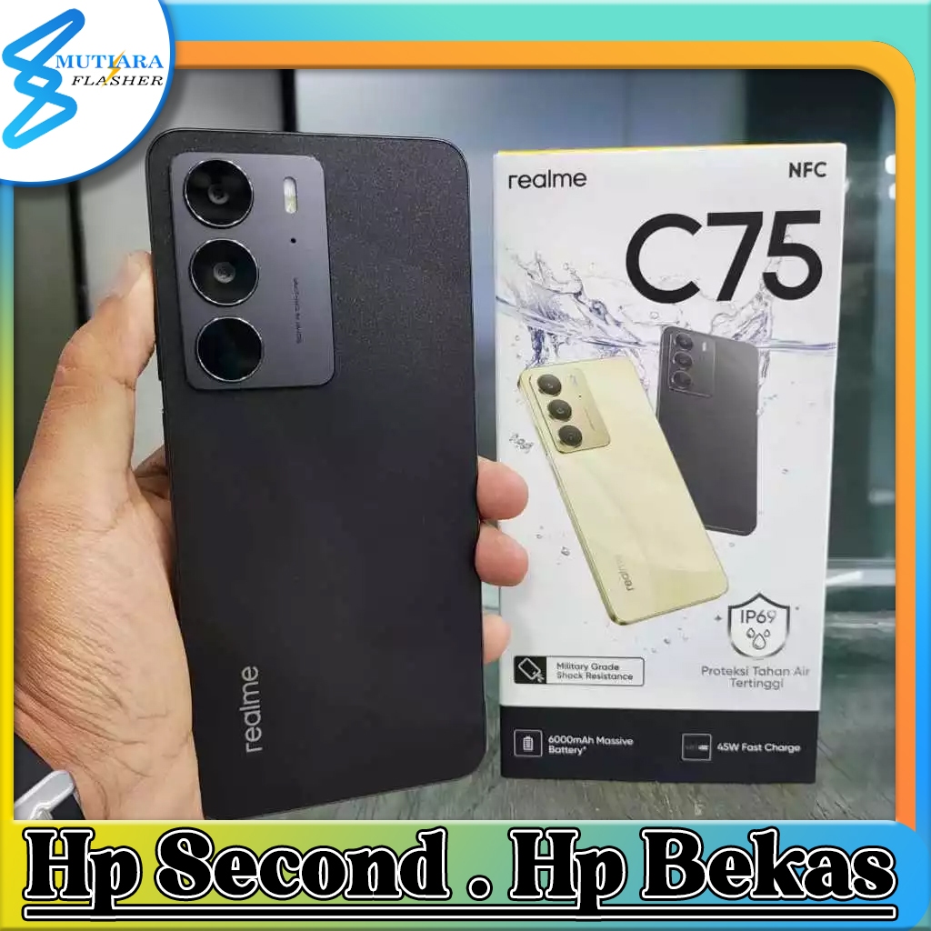 Realme C75 Ram 8/128GB |Ram 8/256GB Bekas Original Flasher Store