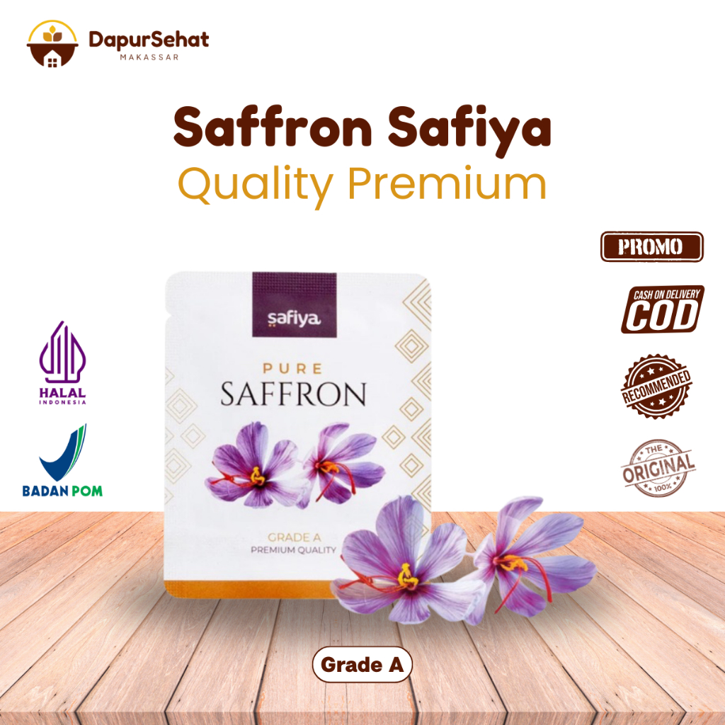 Saffron  Safron Super Negin Premium Vitamin Suplemen Original Safiya Food Bunga Safron Grade A