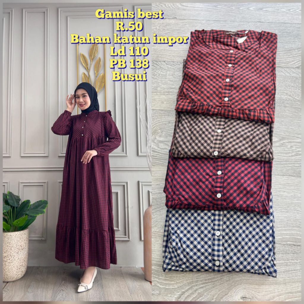 GAMIS KOTAK BY MUMTAZA ORIGINAL