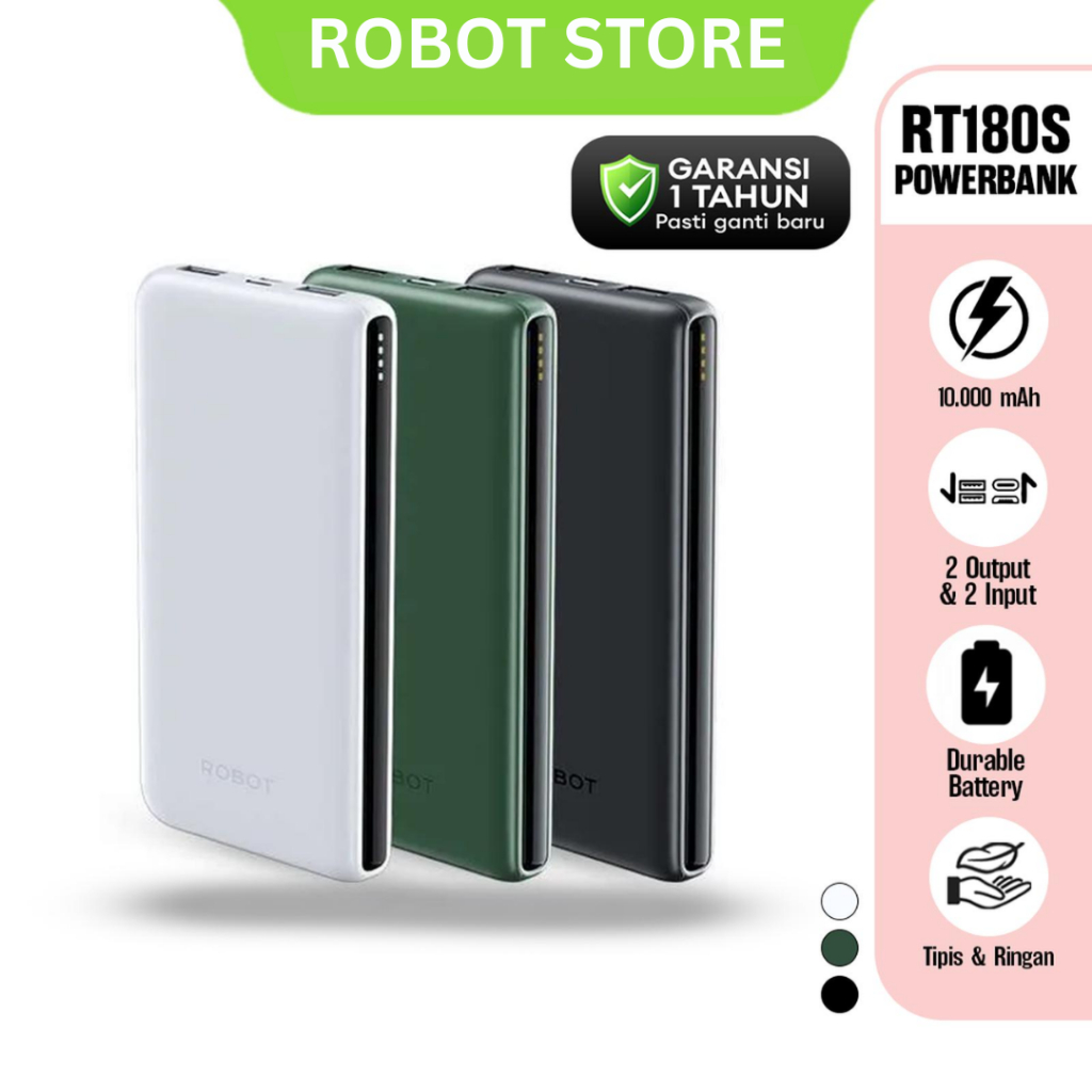 ROBOT RT180S  Powerbank 10000 Mah