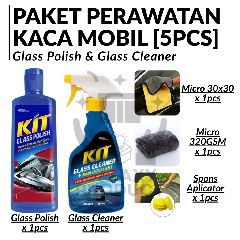 KIT Paket Perawatan Kaca Mobil