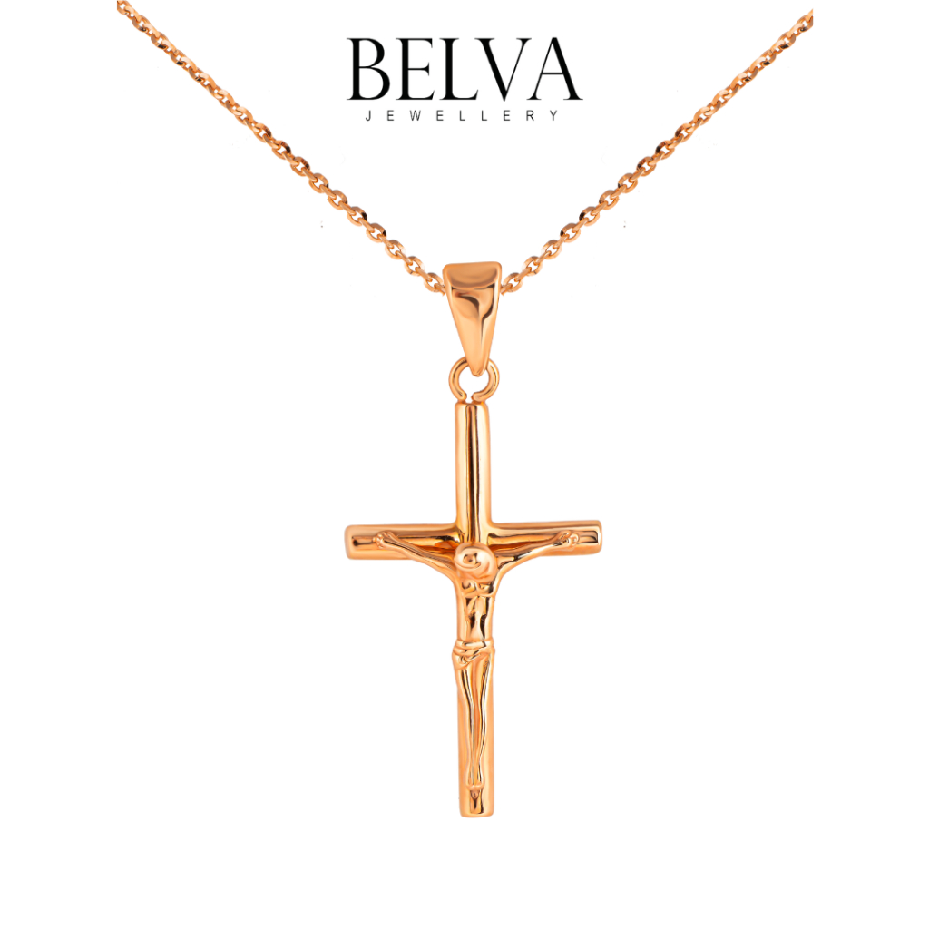 Liontin Emas Salib Italy - Belva Jewellery - BAPDGA41836