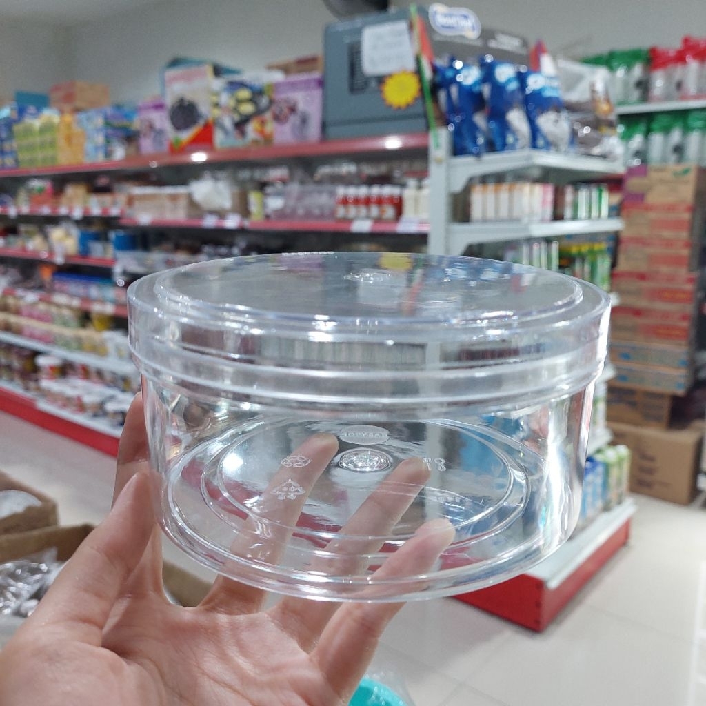 (1 pcs) Toples Easytop bulat 1109 - 500 gram | toples bulat kue kering | toples kue kering