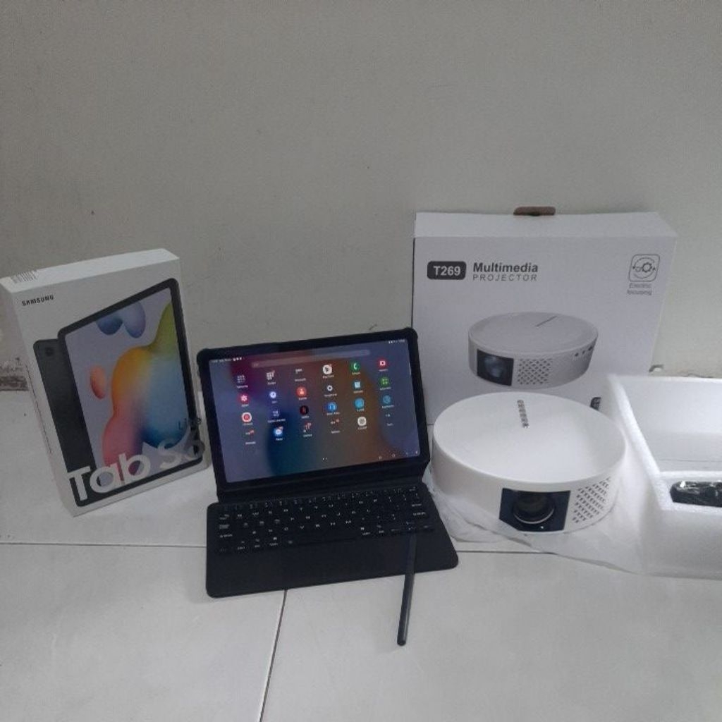 samsung tab S6 lite P615 second bonus proyektor android dan lain lain