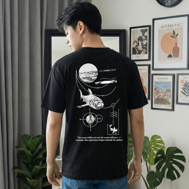 Forbidden Pearce Tshirt - Beneath the Surface - Black - Nyaman saat di pakai