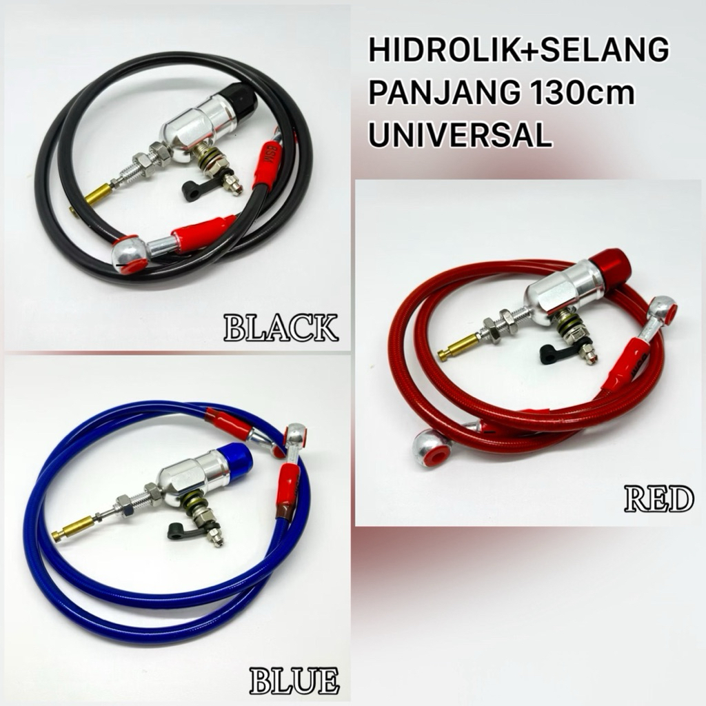 HIDROLIK KOPLING SET SELANG 130 CM TINGGAL PASANG PNP