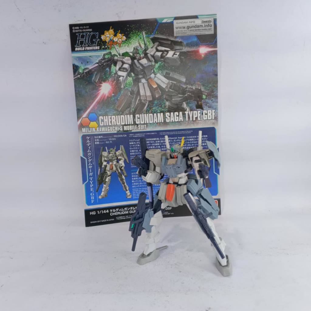 Bandai HGBF Cherudim Saga type GBF / Model Kit Gundam HG 1/144 2nd Sudah Rakit HS169