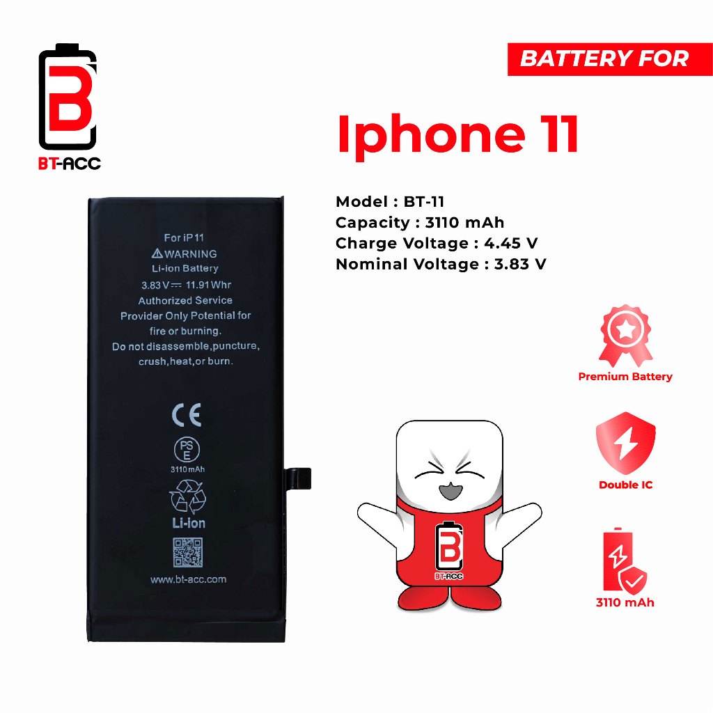 BATERAI ORI 100% KOMPATIBLE IPHONE 11 BT-ACC