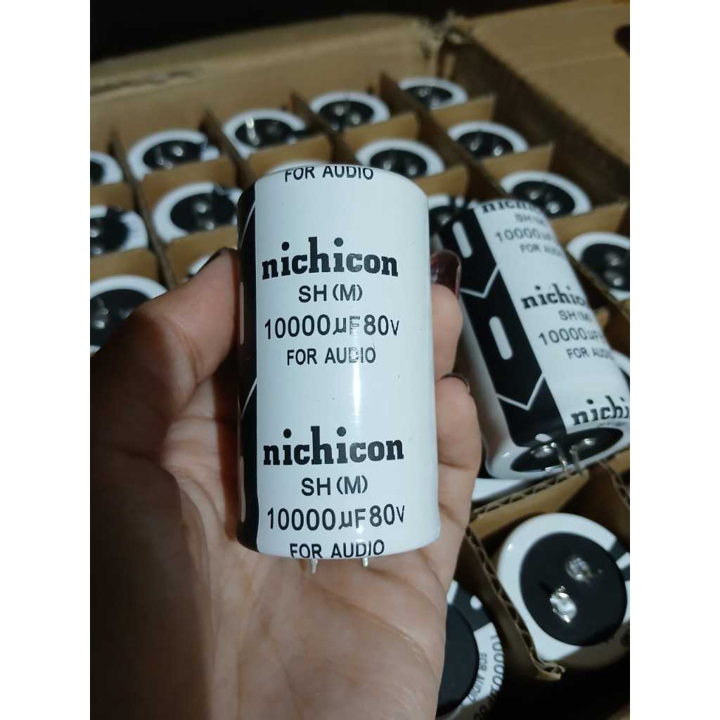ELKO 10000uf 80v Nichicon putih  Elco 80v 10000uf