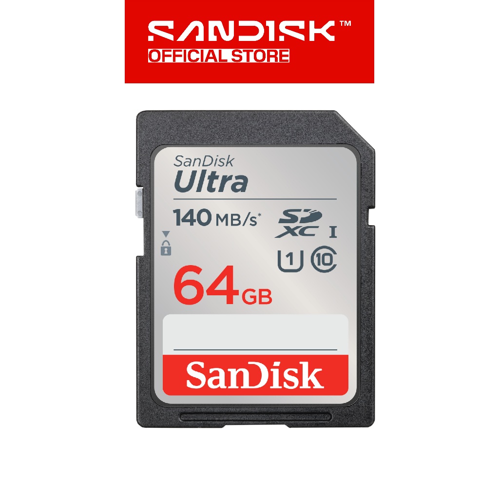 SANDISK SDXC Ultra 64GB UHS-I Class 10 (Up to 140MB/s) - DUNB