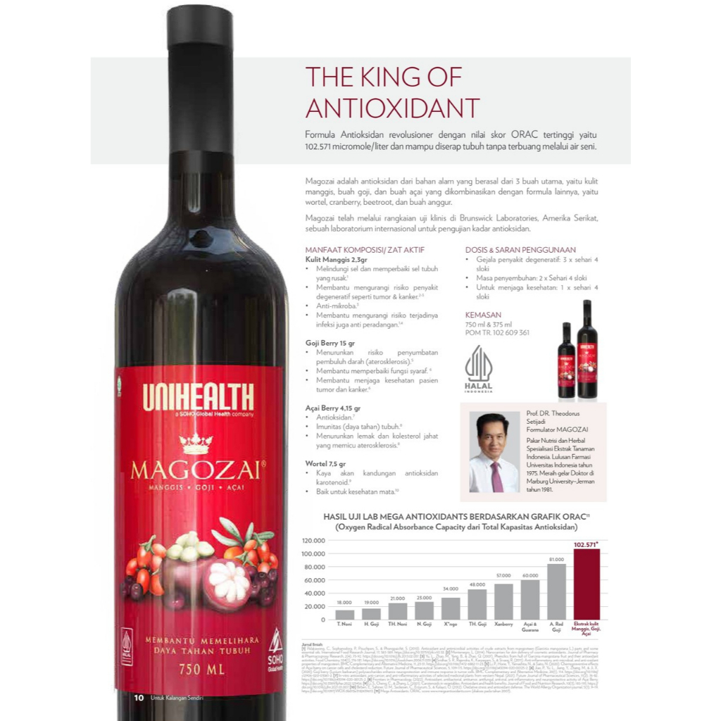 Magozai Unihealth 750ml Antioksidan Termurah