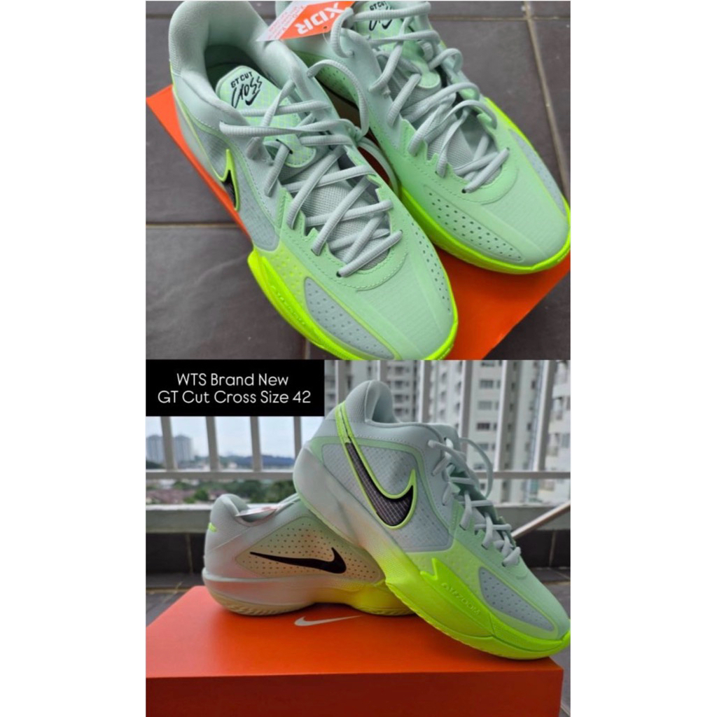 Sepatu Basket Nike GT CUT CROSS EP BARELY GREEN VOLT BARELY VOLT VINTAGE GREEN HF0231-300