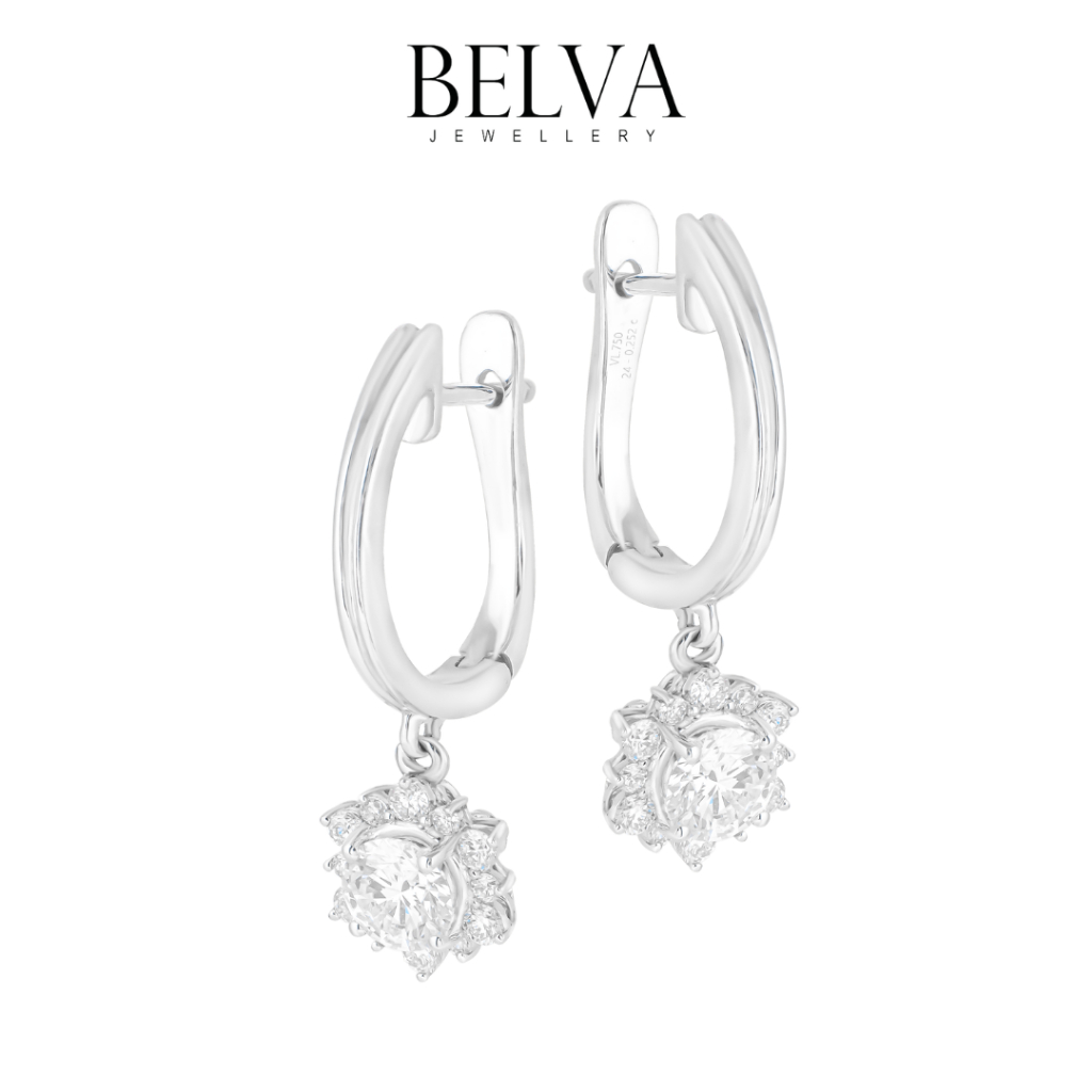 Anting Berlian Solitaire GIA SERTIFIKAT - Belva Jewellery - BAFERVL1788