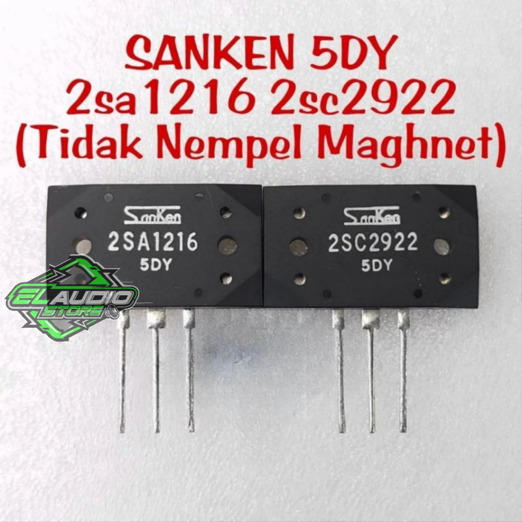 Transistor Final SANKEN 5DY 2SA 1216 2SC 2922 / 2SA1216 2SC2922 Tidak Nempel Maghnet