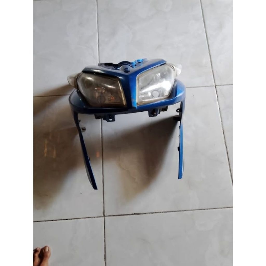 tameng depan plus lampu sen kanan kiri honda vario techno 110 karbu original cabutan