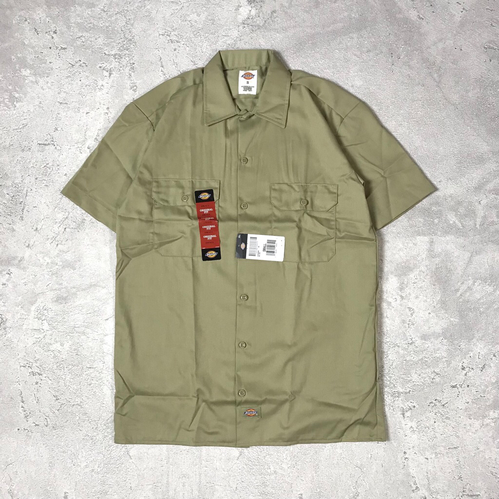 Dickies Short Sleeve Workshirt Khaki