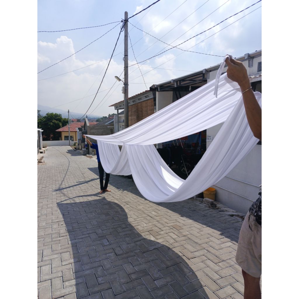 Plafon Sisir Selendang 6x4 Meter / Plafon Selendang / Plafon Sisir Tenda