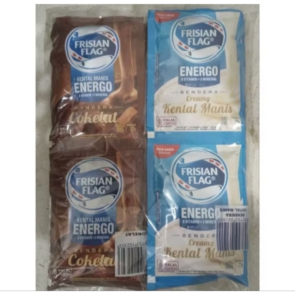 Susu Kental Manis Frisian Flag Gold Rasa Coklat Vanila Isi 6 Sachet