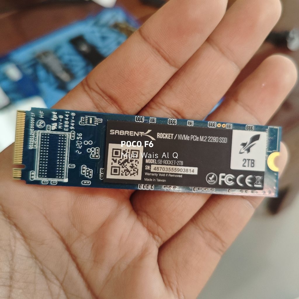 SSD Sabrent 4.0 2TB Health 92% Ex Copotan Upgrade