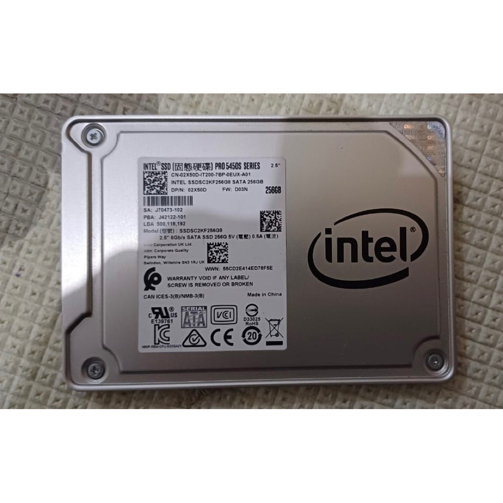 INTEL SSD PRO 5450S series 256GB