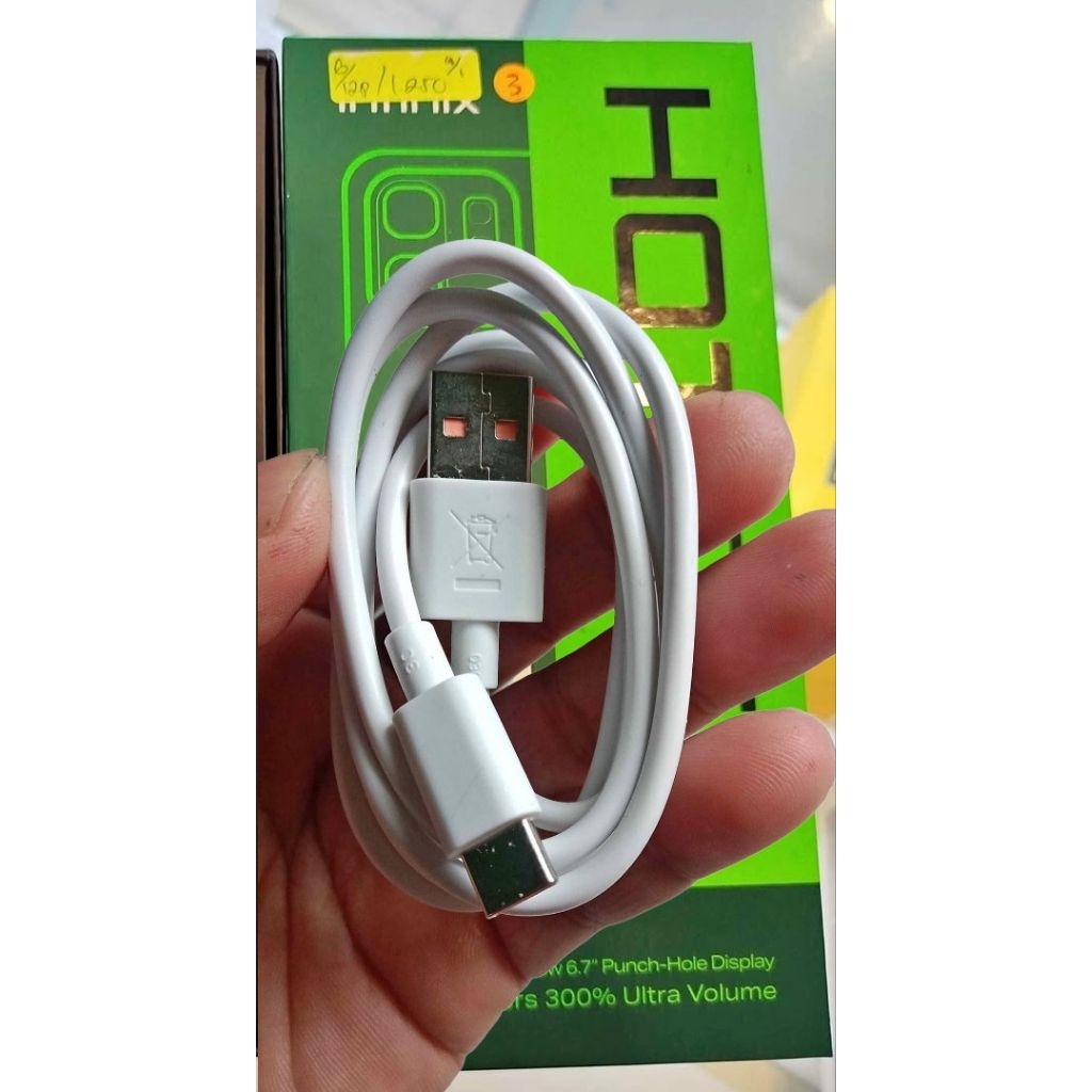 Kabel original Infinix Type c fast charger bawaan hp