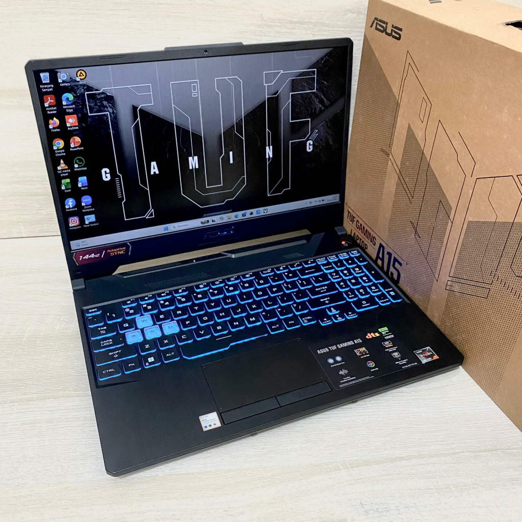 SECOND GARANSI RESMI ON Asus TUF GAMING A15 FA506NFR AMD Ryzen 7-7435HS/RTX 2050 (VRAM 4GB)/RAM 8 GB
