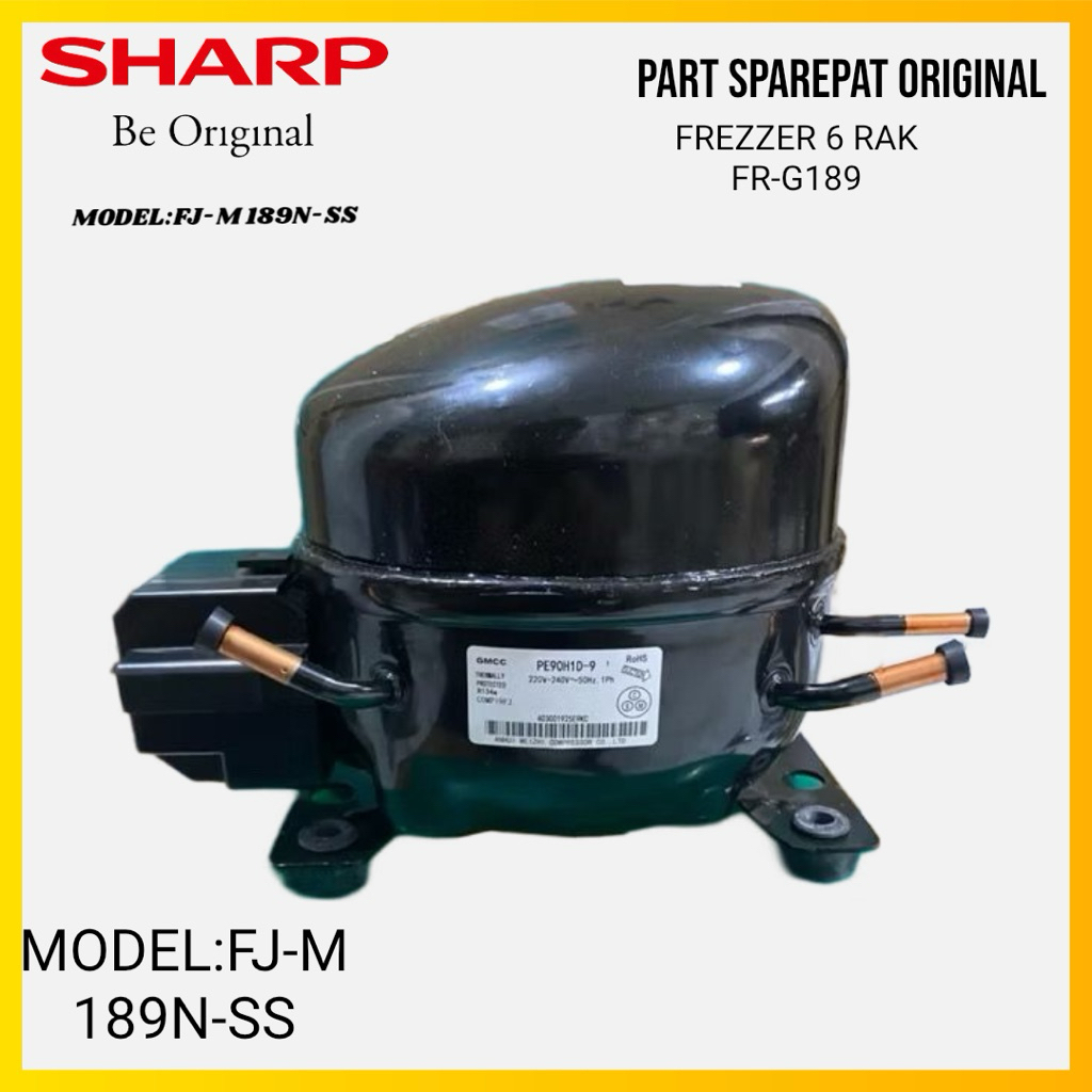 Kompresor Freezer SHARP Original GMCC PE90H1D-9KCL Rak 6 & 8 FJ-M189/ 195, SE120 9 &10 Rak