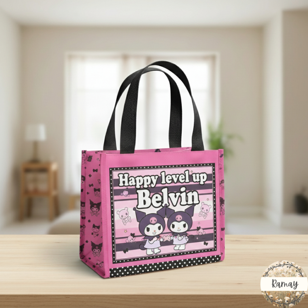 (COD) ERICA BAG UK.25x20x20 CUSTOM MURAH/TAS ULTAH/SOUVENIR ULTAH CUSTOM/TAS LUCU LARIS PREMIUM