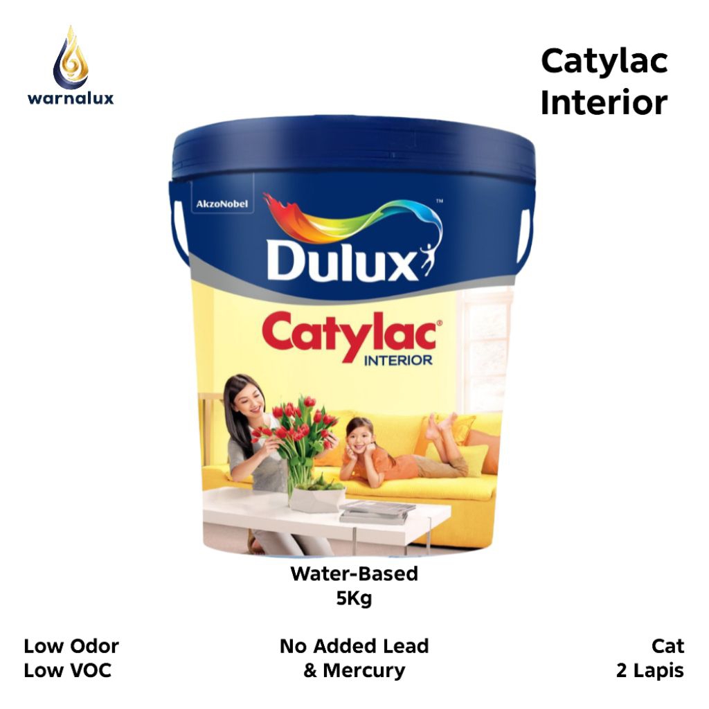 Dulux Catylac Interior Cat Tembok Interior Putih Doff | Cat Dinding & Plafon | Custom Warna Tinting 
