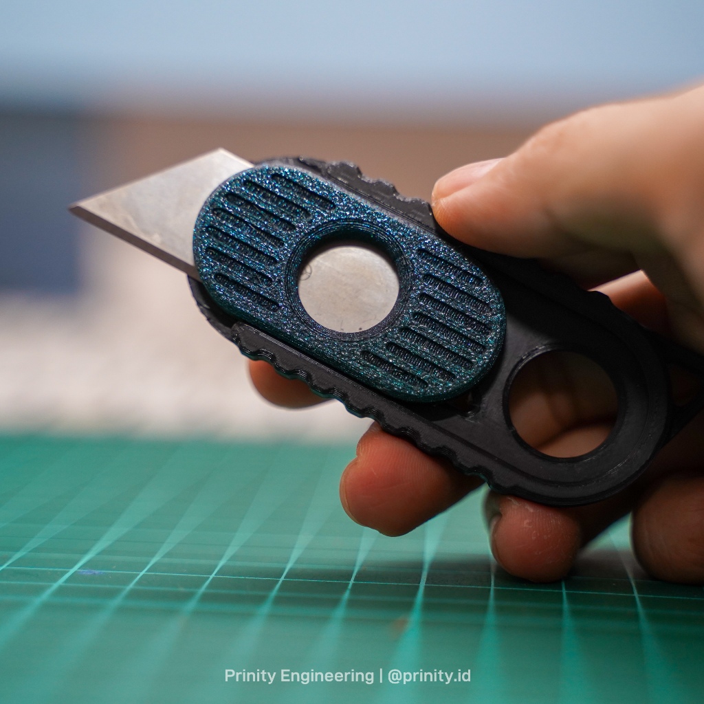 NanoFlick EDC Utility Knife – Mini Cutter Presisi | Prinity Engineering