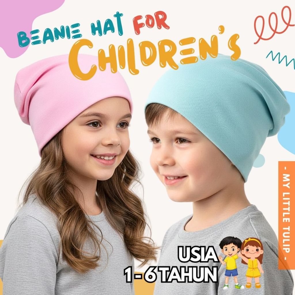 Topi Kupluk Polos Pria Wanita / Topi Beanie Katun Tebal Bahan Import / Topi Kupluk Anak Kupluk Anak 
