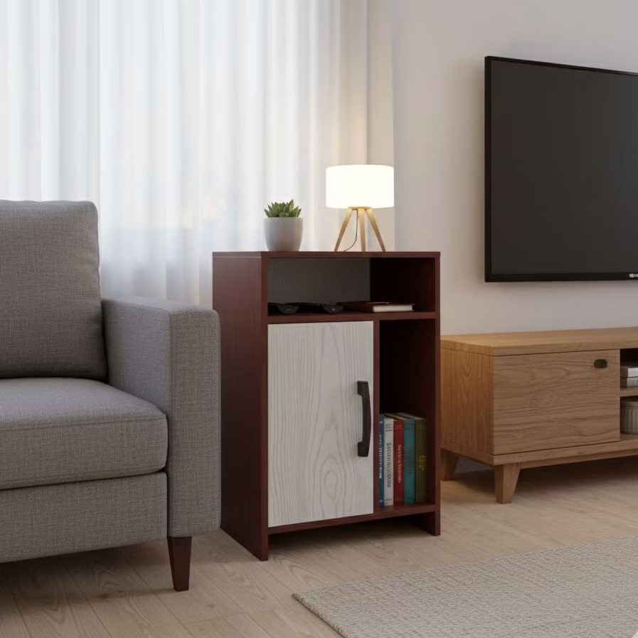 meja nakas/lemari nakas/rak lemari buku/lemari kayu mini/rak buku kayu/rak minimalis