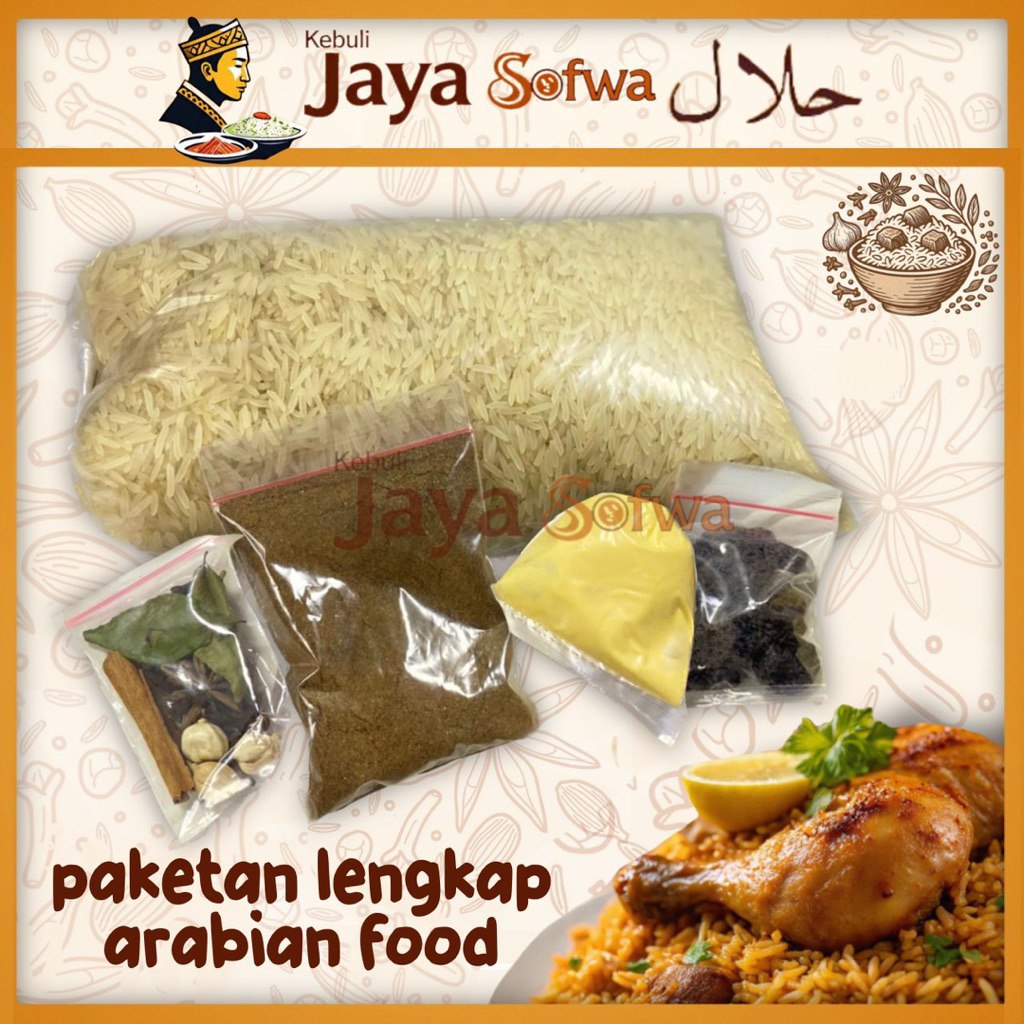 Nasi Kebuli 500gr Lengkap Bumbu Briyani Instan