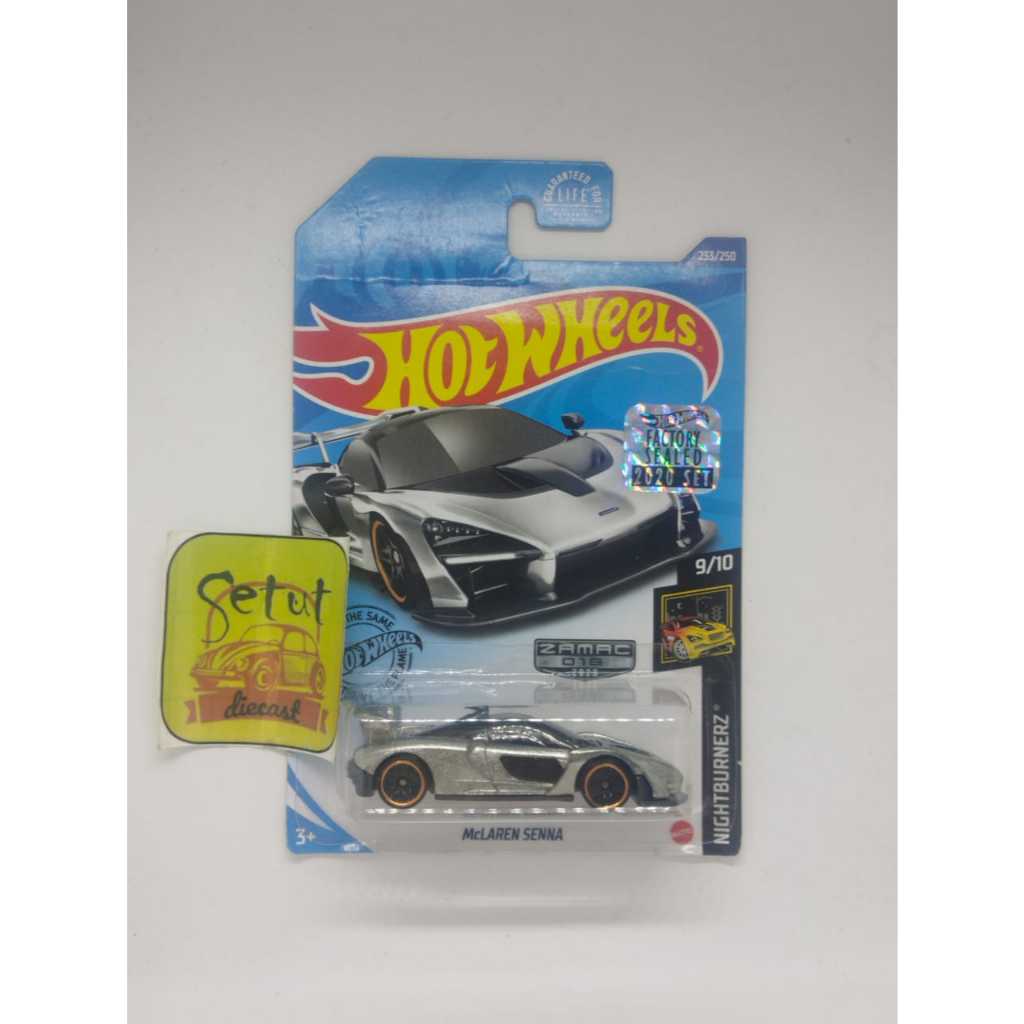 HOT WHEELS HOTWHEELS EXCLUSIVE MCLAREN SENNA ZAMAC FACTORY SEALED FS