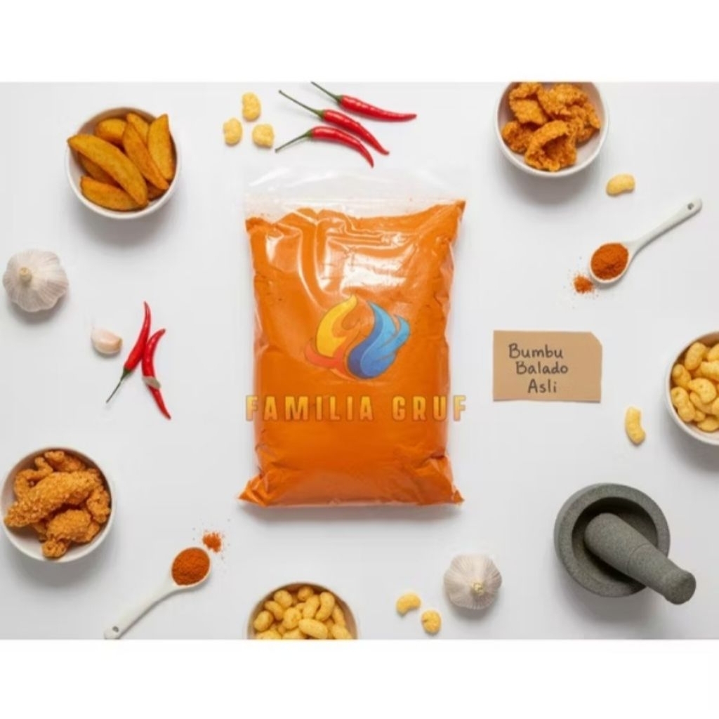 Bumbu Tabur Balado 1KG Repack Original Pedas Manis Antaka Balado