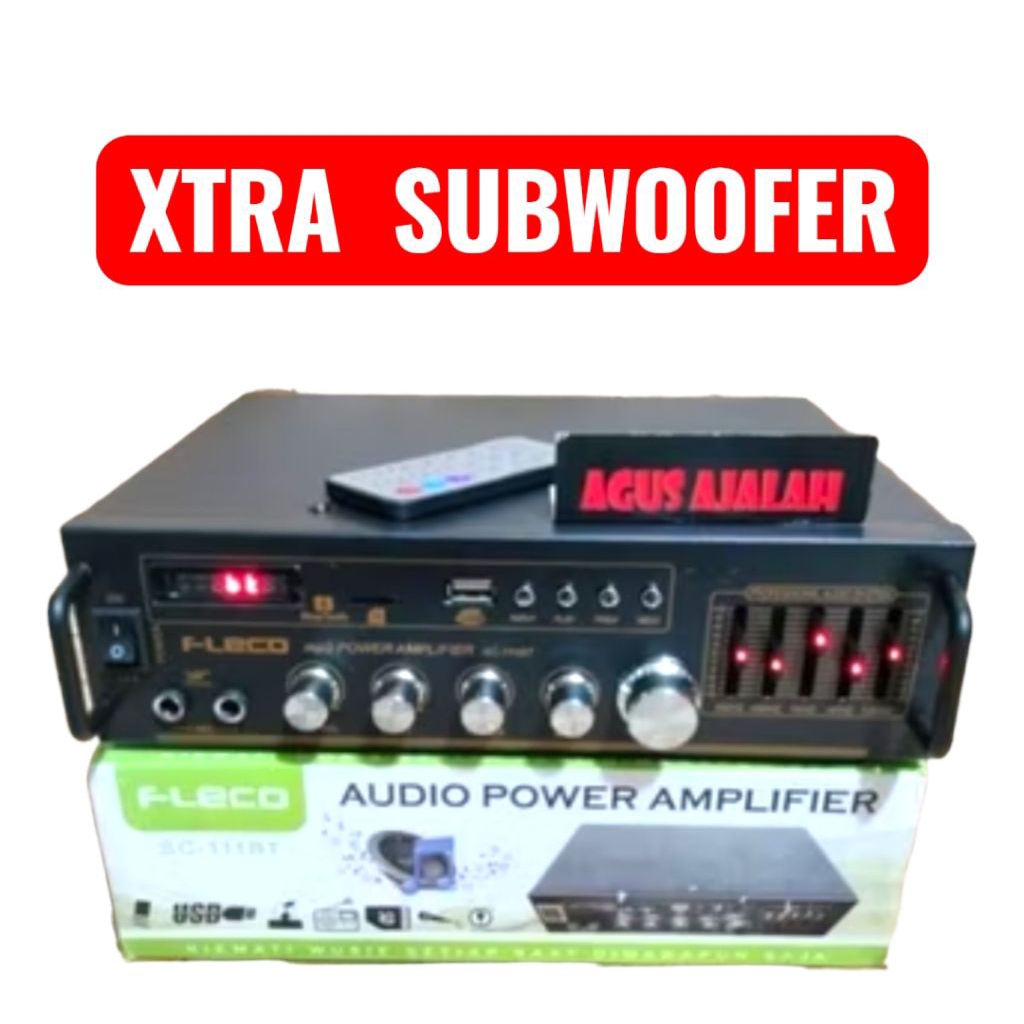 Power Amplifier Wireless Fleco D22 Ampli Blueooth AC DC Radio//AMPLIFIER KARAOKE FLECO D22 USB FLECO
