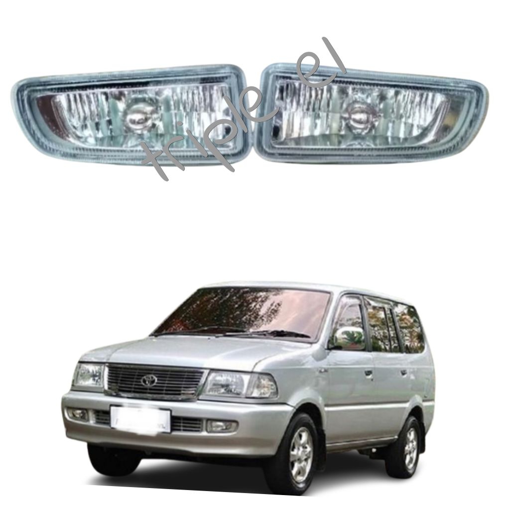 FOGLAMP LAMPU KABUT BUMPER DEPAN KIJANG KAPSUL TAHUN 2000 - 2002 / KRISTA