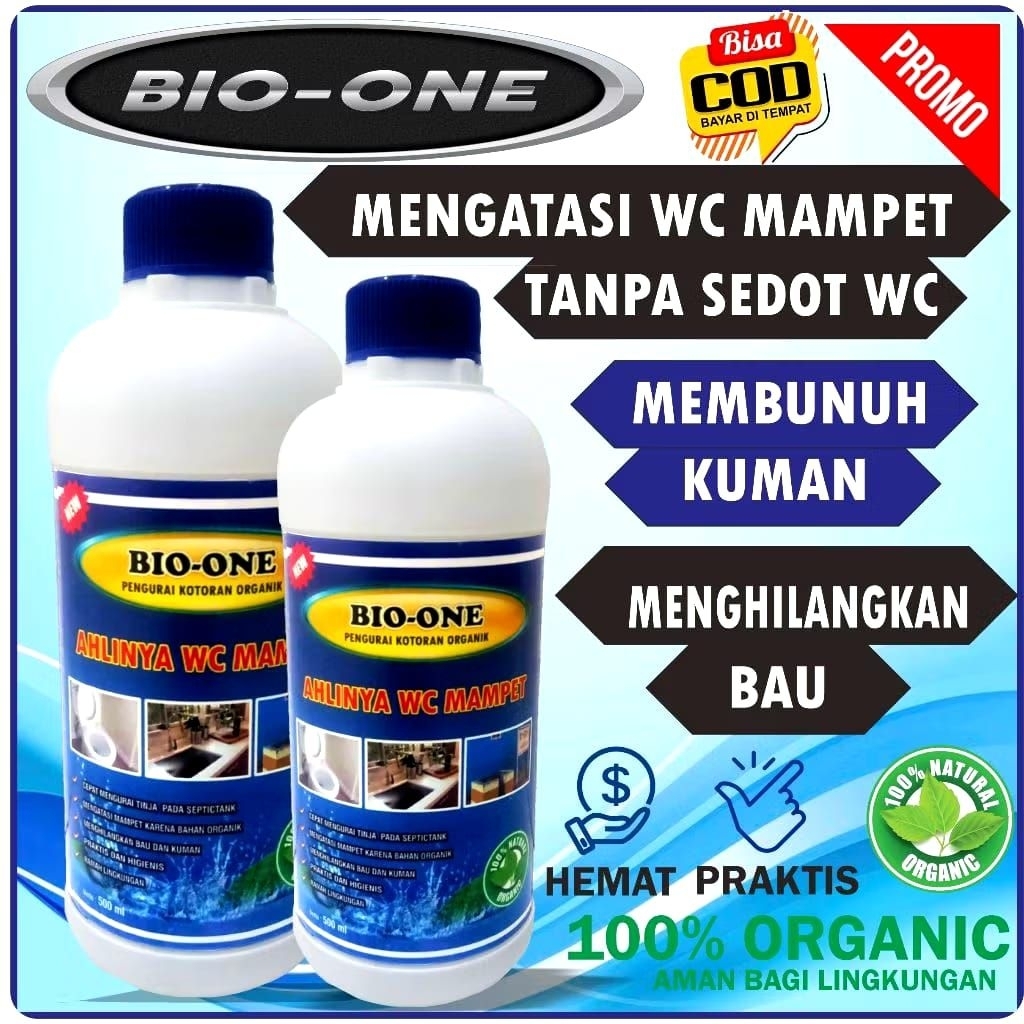 PROMO BIO ONE UNTUK WC MAMPET DAN PENUH BAU