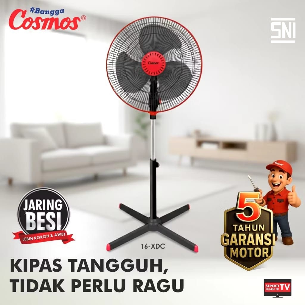 KIPAS ANGIN BERDIRI COSMOS XDC UKURAN 16 INCH / KIPAS ANGIN STAND FAN COSMOS XDC UKURAN 16 INCH / KI