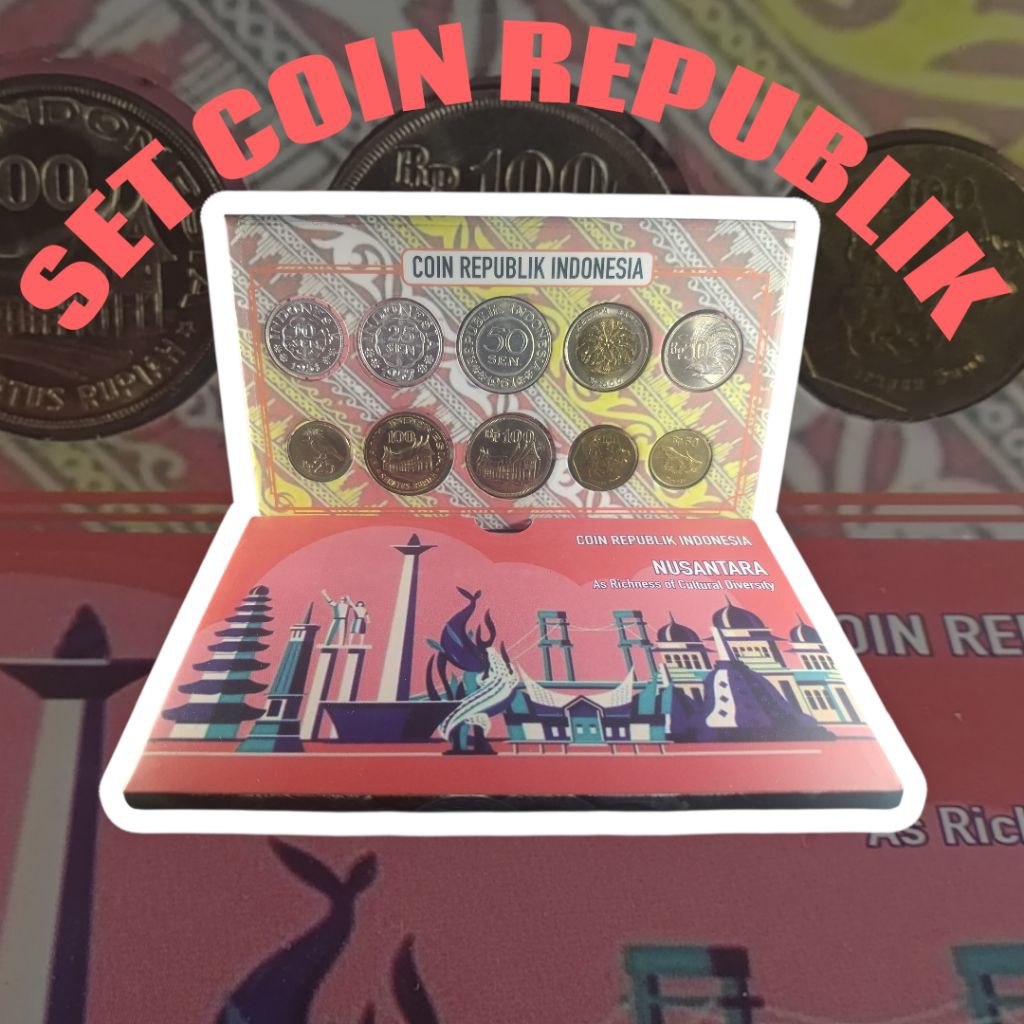 Set Koin Republik Indonesia FOLDER GRESS/LUSTER