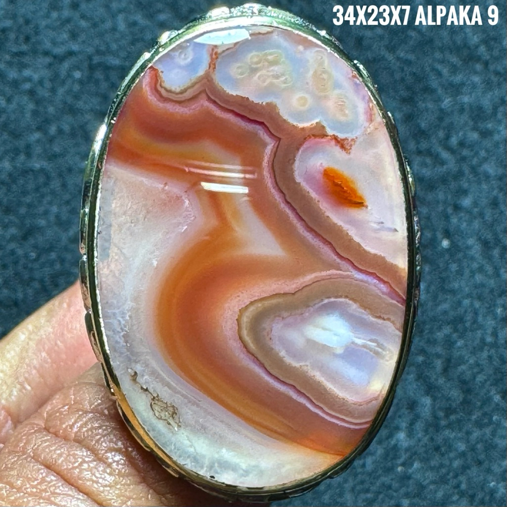 Cincin Batu Akik Natural Baturaja Dragon (Asli Alam)