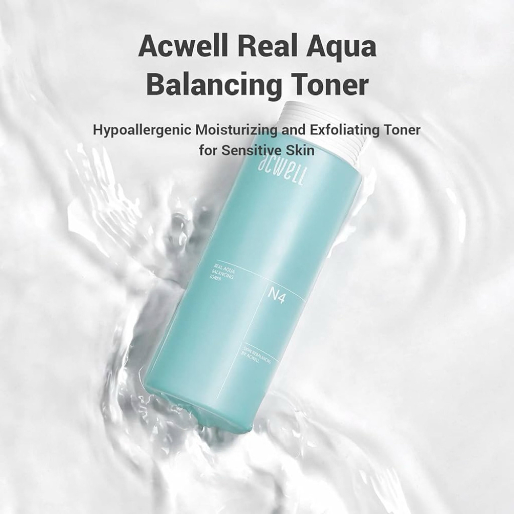 Acwell Real Aqua Balancing Toner Hydrating Toner Mild Exfoliating