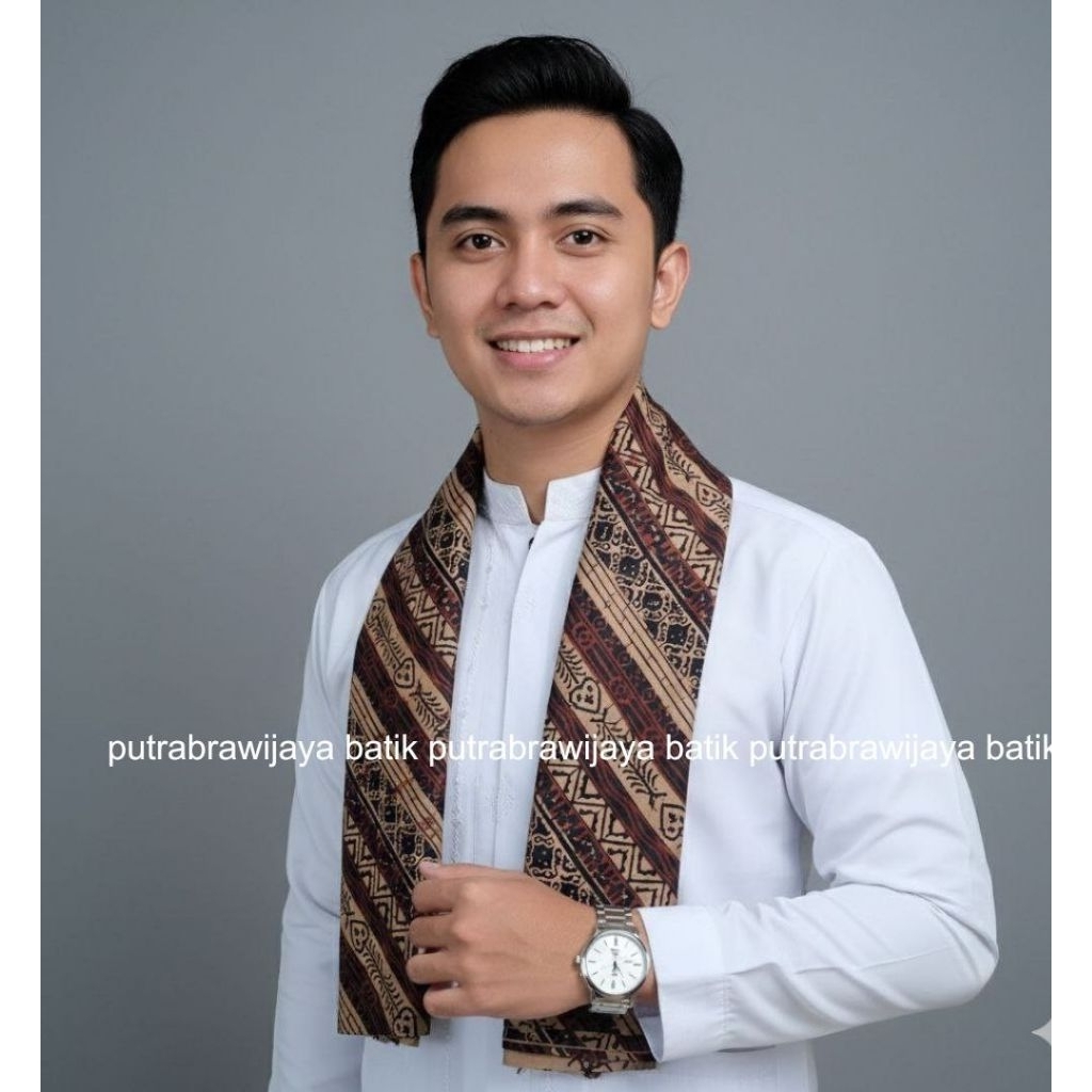 Syal Scraf Selendang Pria Wanita Bahan Katun Halus Cukin Selendang Batik Betawi