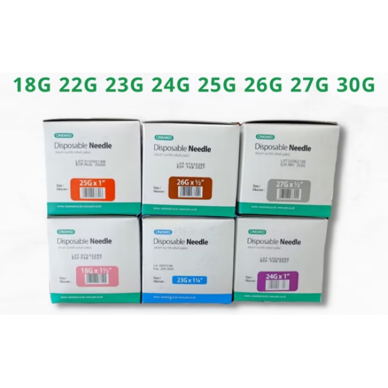 Nald merek onemed 18G , 23G , 24G , 25G , 26G ,27G ,30G