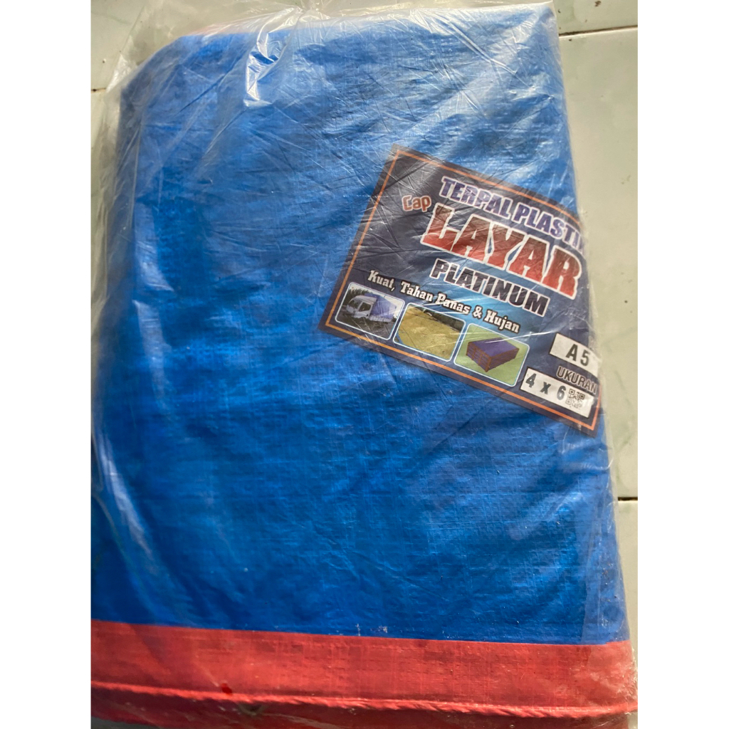 Terpal Plastik Korea A5 4x6 Meter - Tebal, Tahan Air