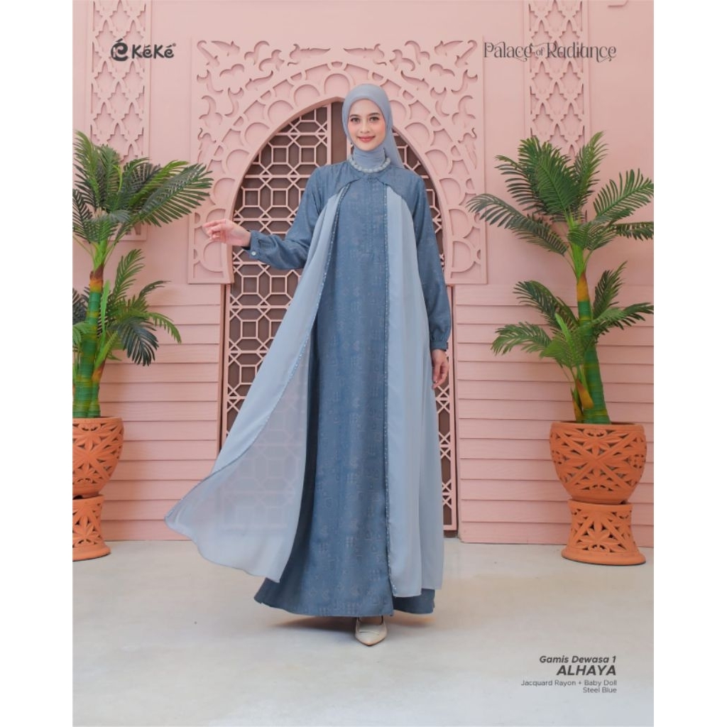 Sarimbit Keke Alhaya //Sarimbit Alhaya Steel Blue //Alhaya Steel Blue