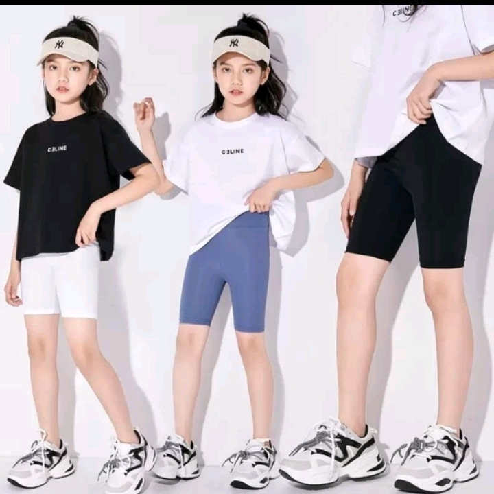 CELANA PENDEK ANAK PEREMPUAN / CELANA STRIT DALEMAN ANAK 4-10TAHUN POLOS