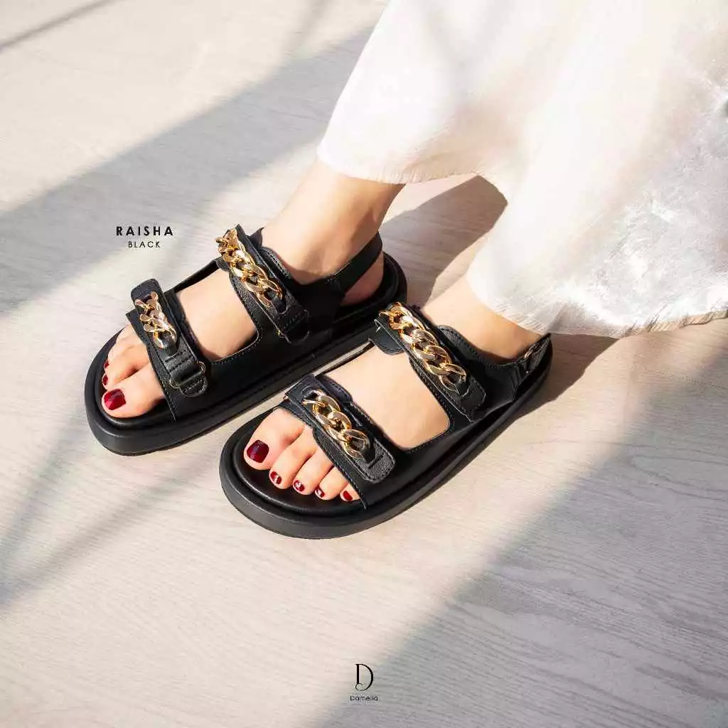 Damelia Melstore Jkt RAISHA SANDAL WANITA Sepatu Sandal Korean Style Melstore Jkt Official Store