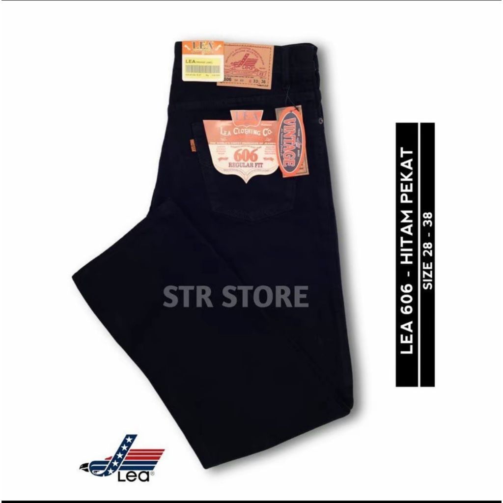 Celana Jeans Pria LEA 606 Standar Reguler Original Denim/Celana Jeans Standar Pria/celana jeans pria