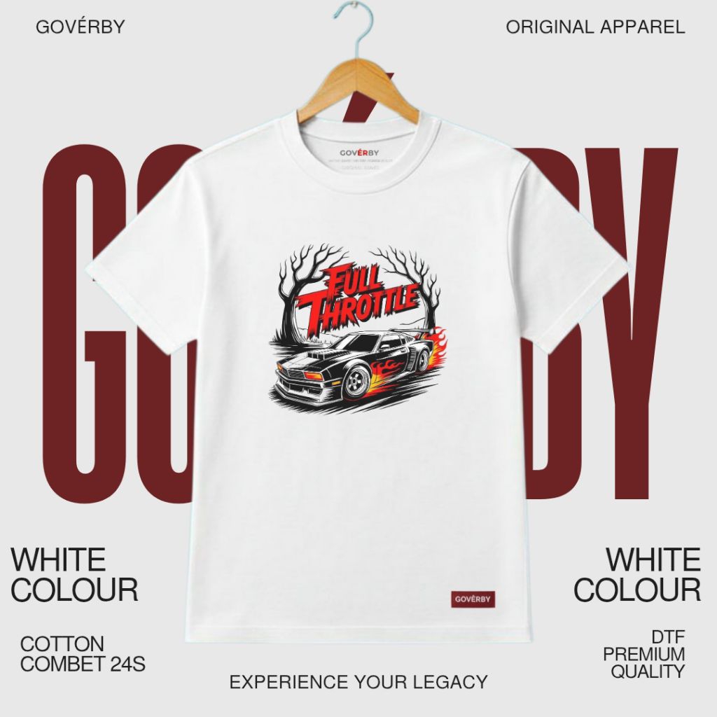 Kaos Distro Pria GOVÈRBY Apparel (Cars) | Baju Distro Pria | Kaos Baju Distro
